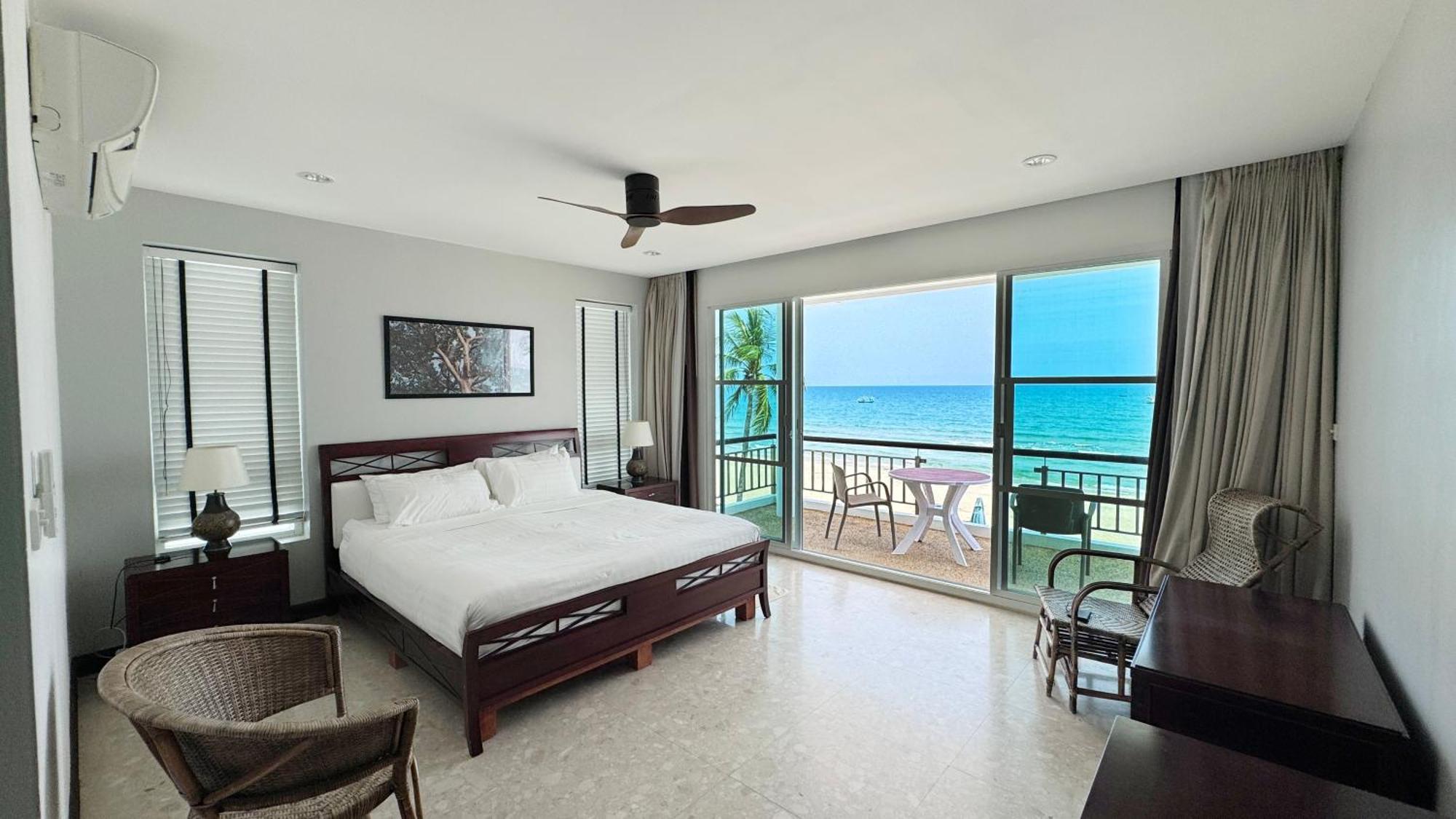 Absolute Beachfront Villa Ban Huai Yang Luaran gambar